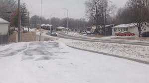 image of snow on roads